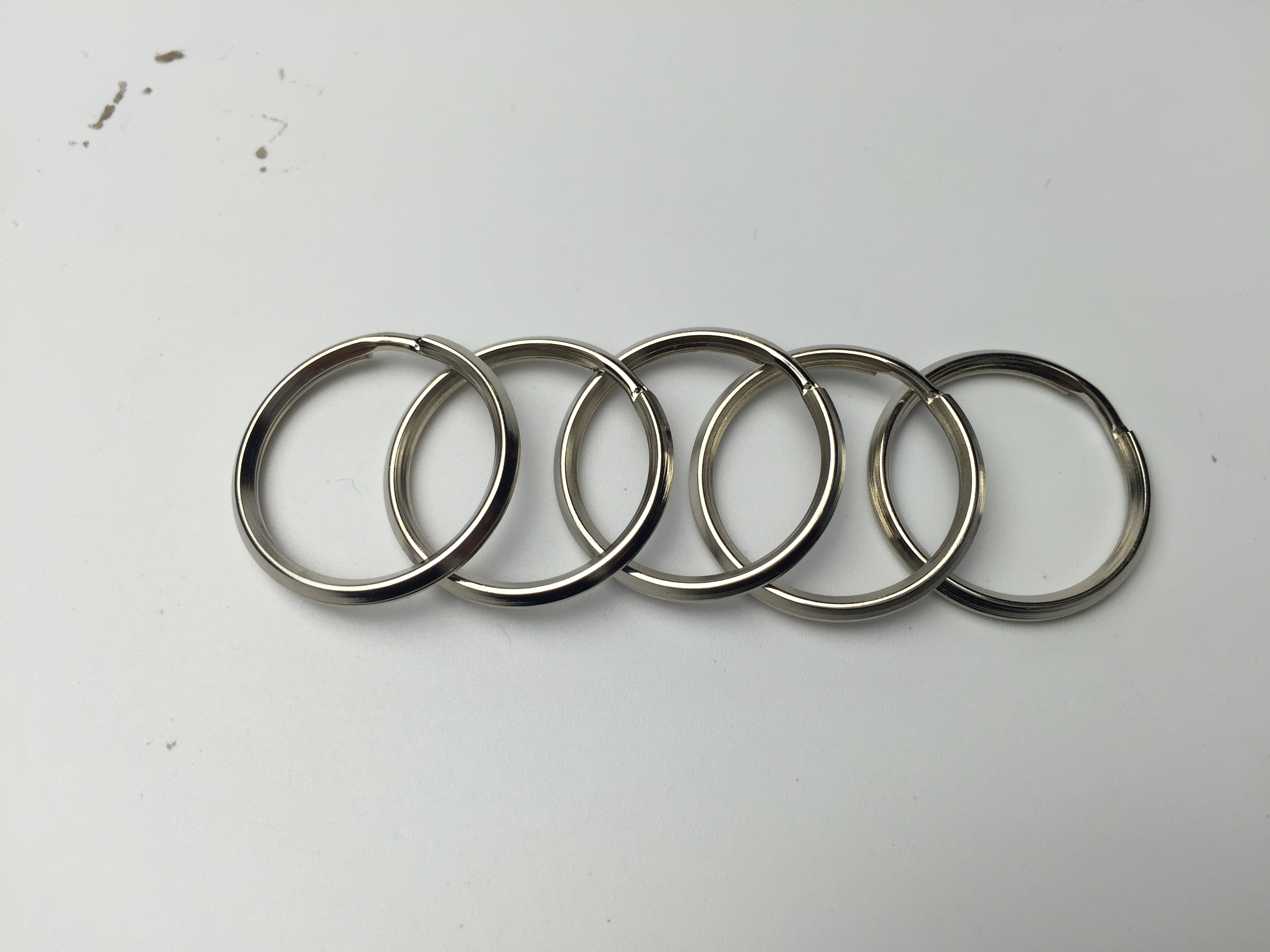 25斜邊匙圈、鐵鎳